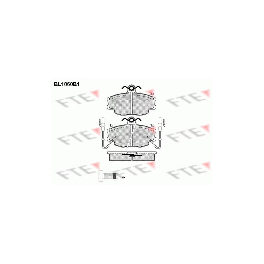 FTE Bl1060B1 Brake Pad Set