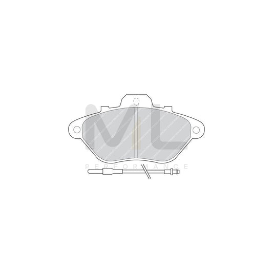 Ferodo Premier FDB614 Brake Pad Set for Citroã«N Xm Incl. Wear Warning Contact