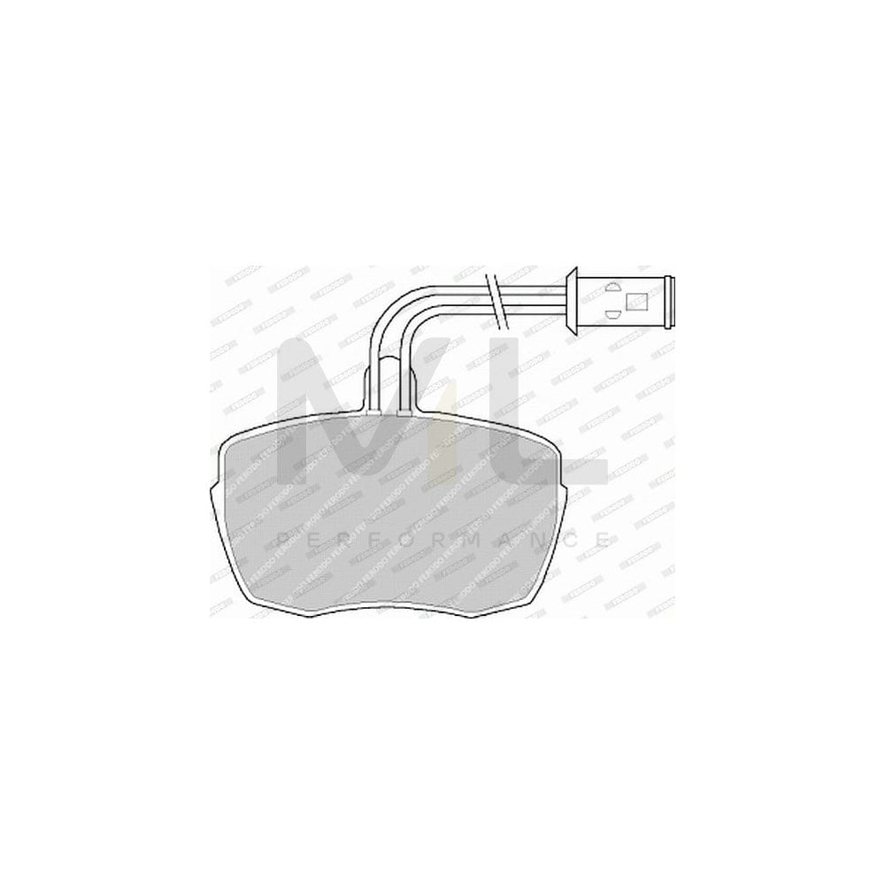 Ferodo Premier Eco Friction FVR543 Brake Pad Set for Iveco Daily Incl. Wear Warning Contact, With Accessories