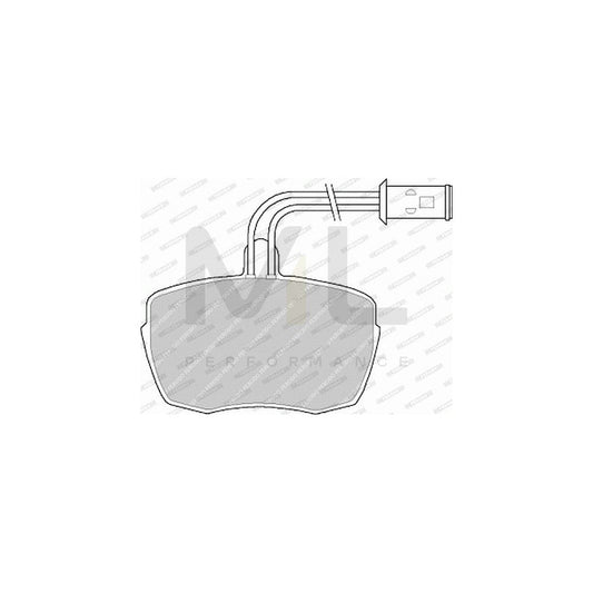 Ferodo Premier Eco Friction FVR543 Brake Pad Set for Iveco Daily Incl. Wear Warning Contact, With Accessories