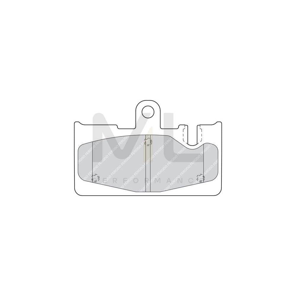Ferodo Premier FDB1689 Brake Pad Set Not Prepared for Wear Indicator, Without Accessories