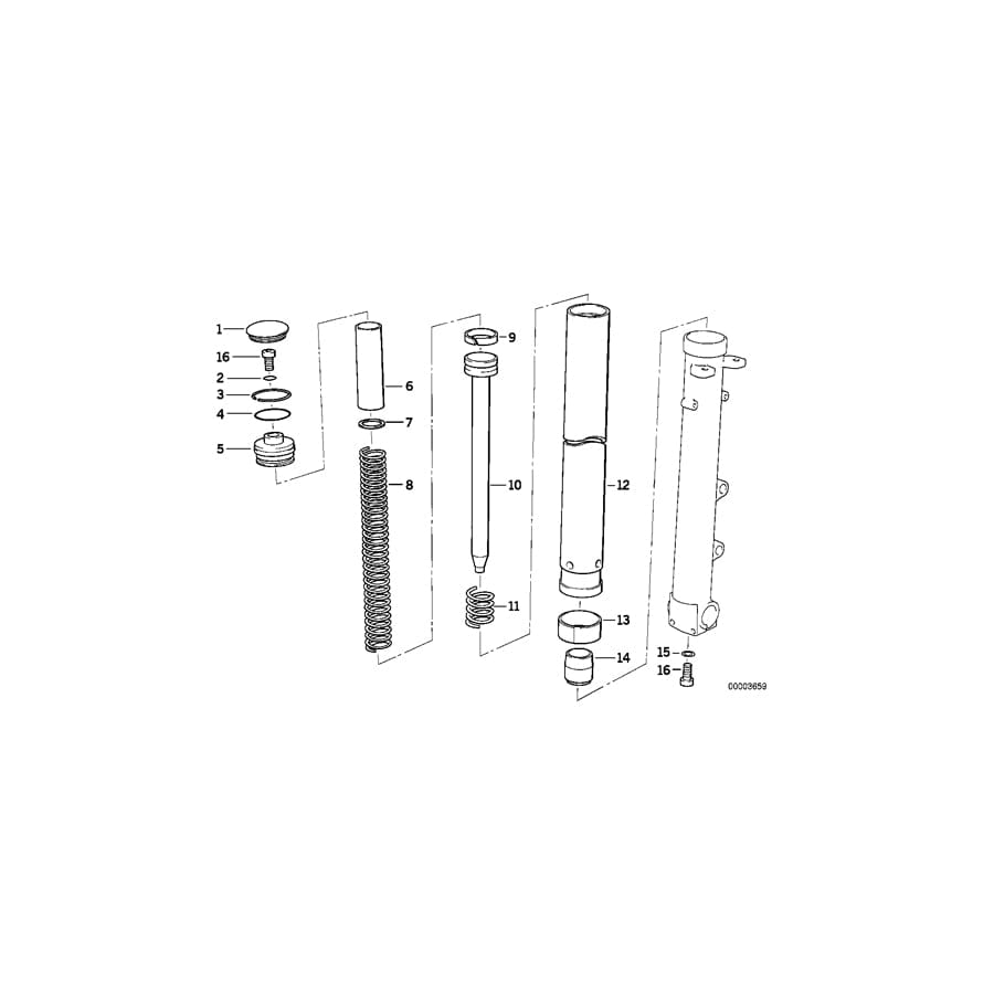 Genuine BMW 31422312832 Spring Retainer (Inc. R 100 R)