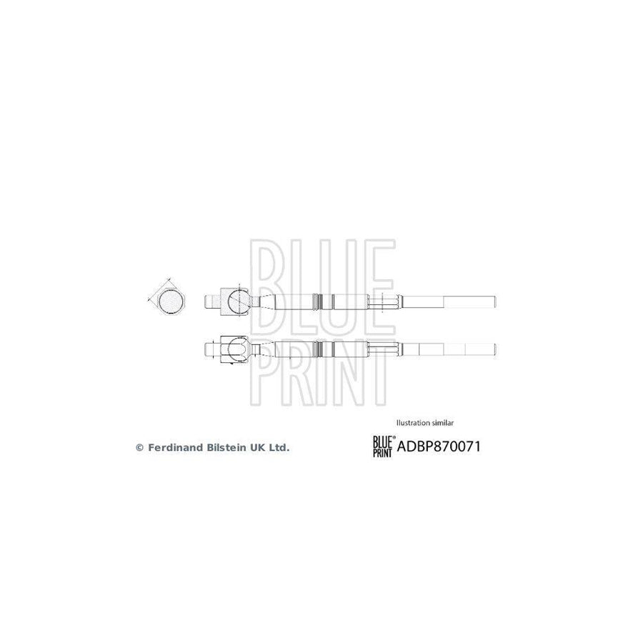 Blue Print Adbp870071 Inner Tie Rod for Isuzu Kb Pickup