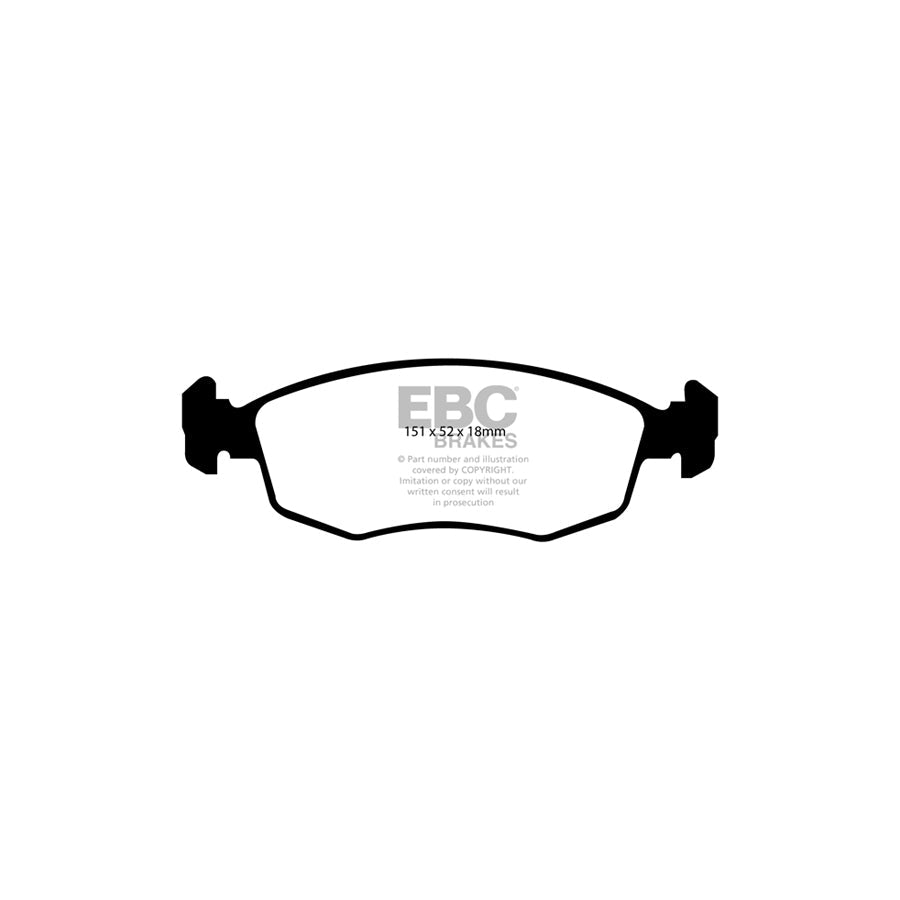 EBC PD11KF352 Fiat Doblo Greenstuff Front Brake Pad & GD Disc Kit 2 | ML Performance UK Car Parts
