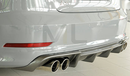 Rieger 00099368 Audi 8V A3 Rear Diffuser 3 | ML Performance UK Car Parts