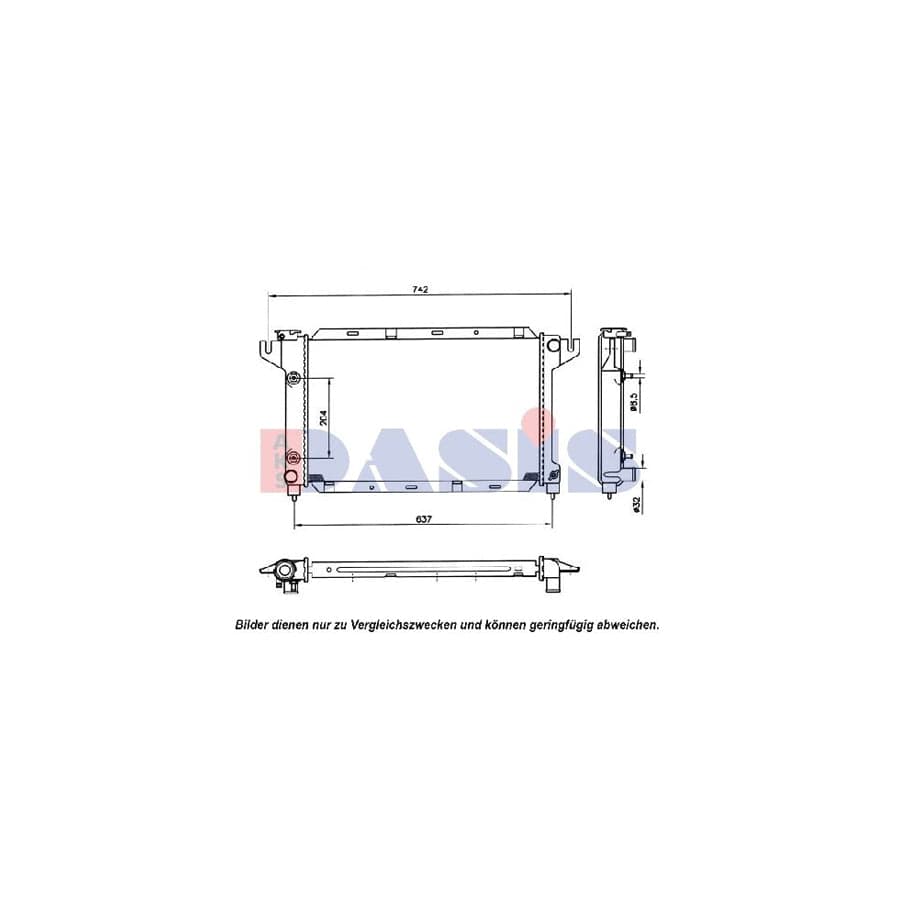 AKS Dasis 520130N Engine Radiator