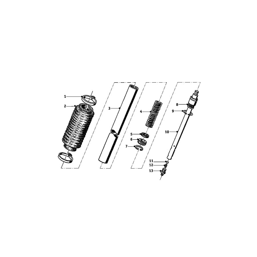 Genuine BMW 31422000376 Fork Tube (Inc. R50/2 & R60/2)