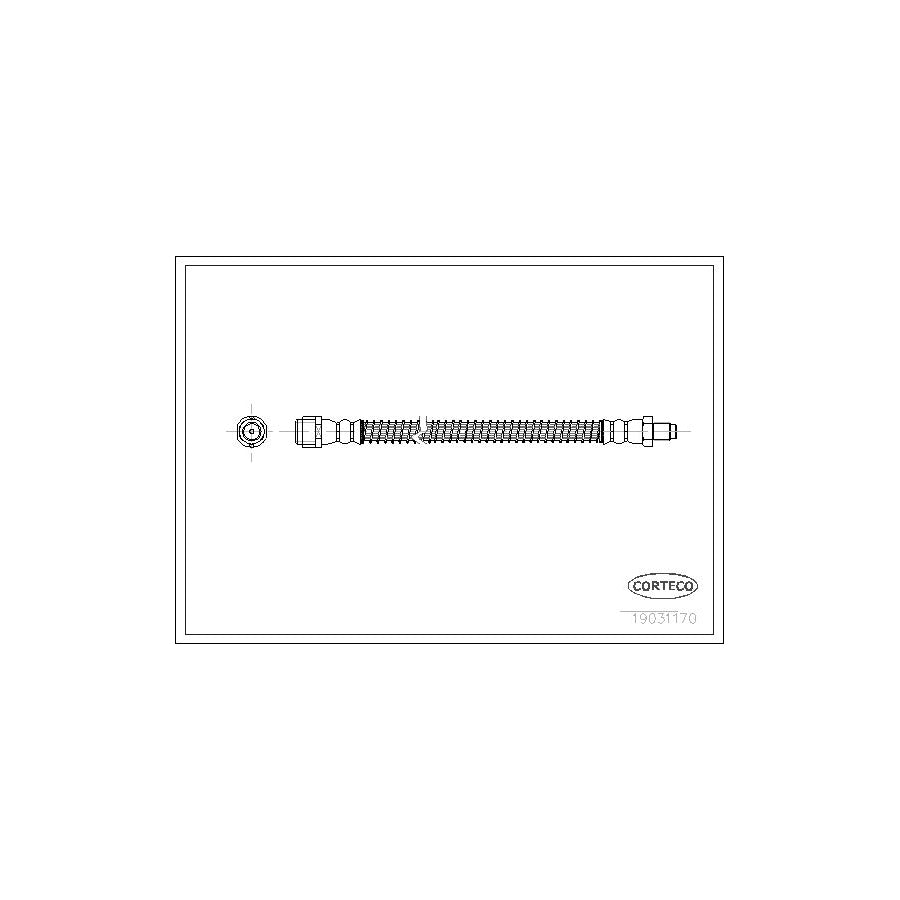 Corteco 19031170 Brake Hose Suitable for Mercedes-Benz S-Class
