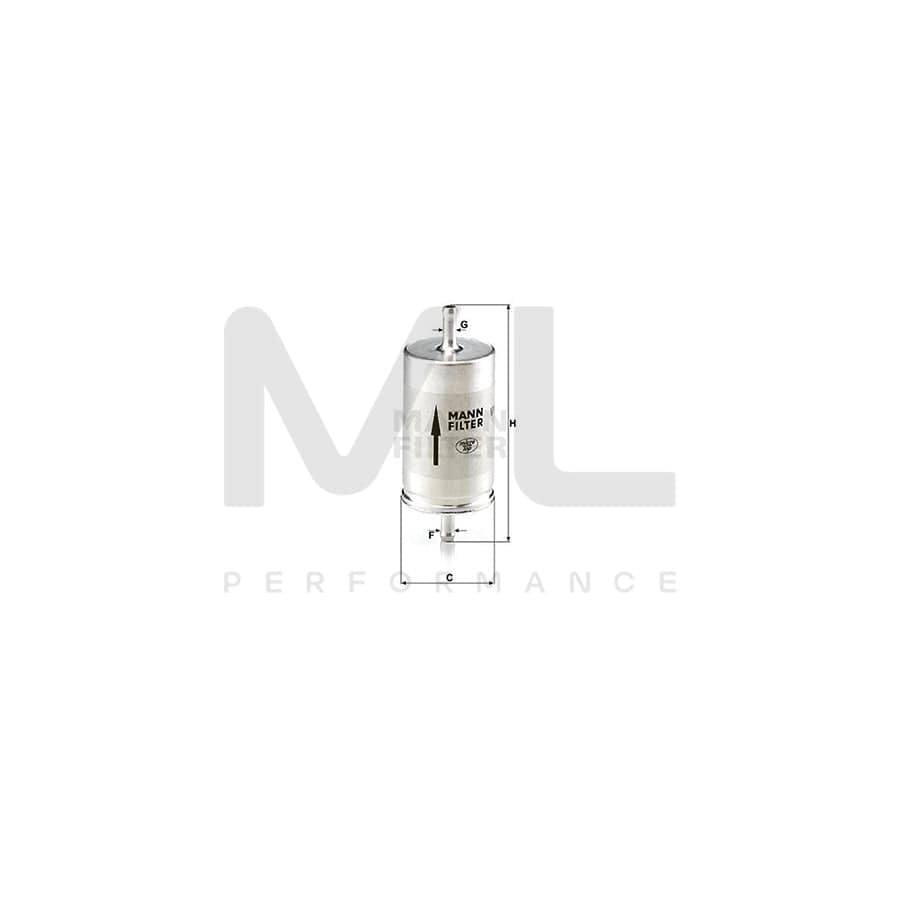 MANN-FILTER WK 410 Fuel filter In-Line Filter