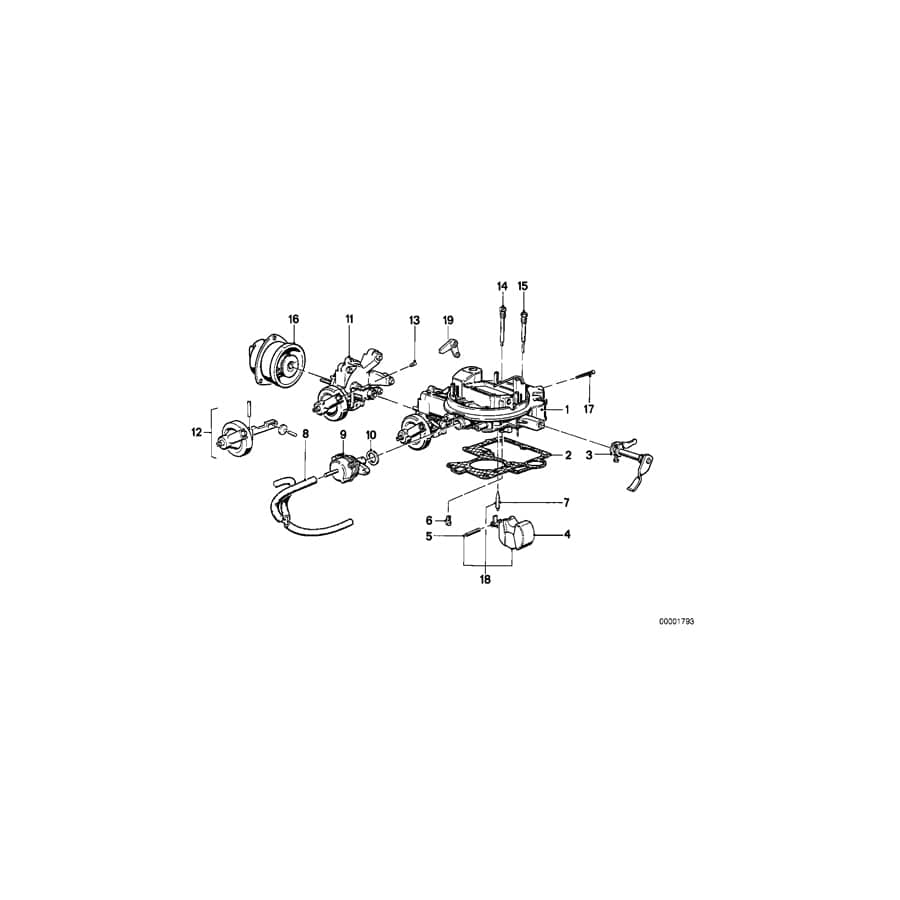 Genuine BMW 13111278370 E21 E30 Air Valve (Inc. 315 & 316)