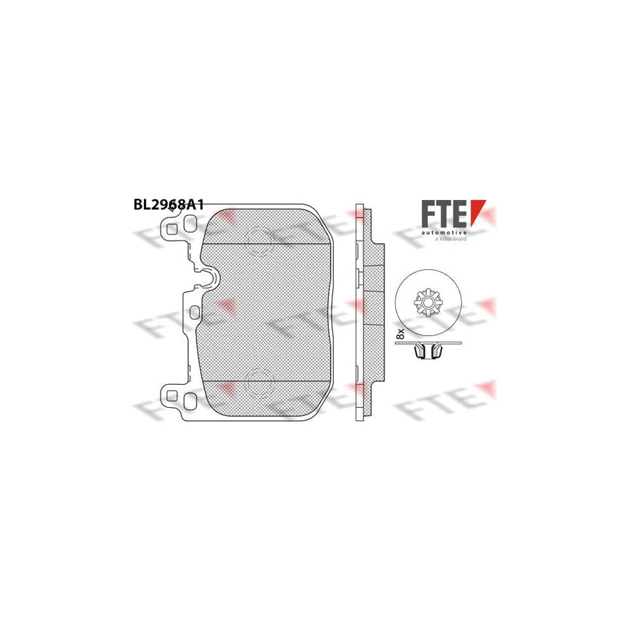 FTE Bl2968A1 Brake Pad Set