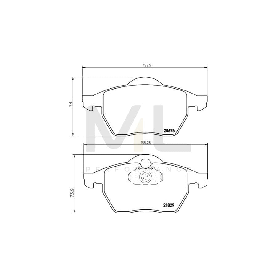 TEXTAR 2182901 Brake pad set prepared for wear indicator