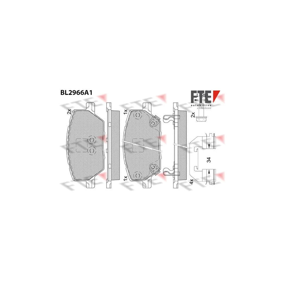 FTE Bl2966A1 Brake Pad Set