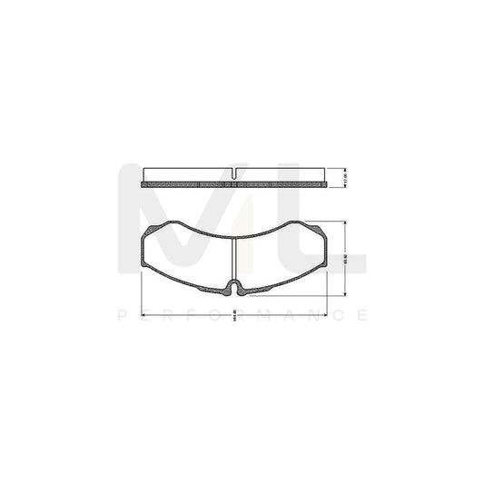 Bosch 0986Tb2325 Brake Pad Set Excl. Wear Warning Contact  | ML Performance Car Parts