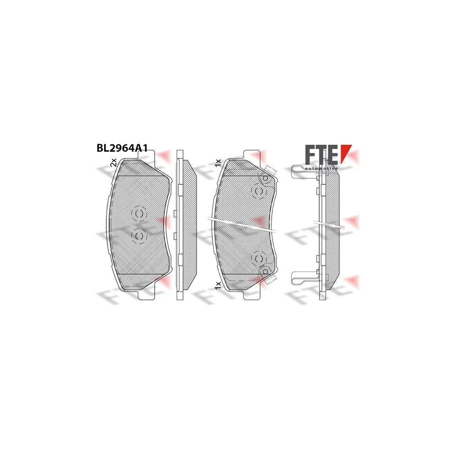 FTE Bl2964A1 Brake Pad Set for Renault Fluence (L3_)