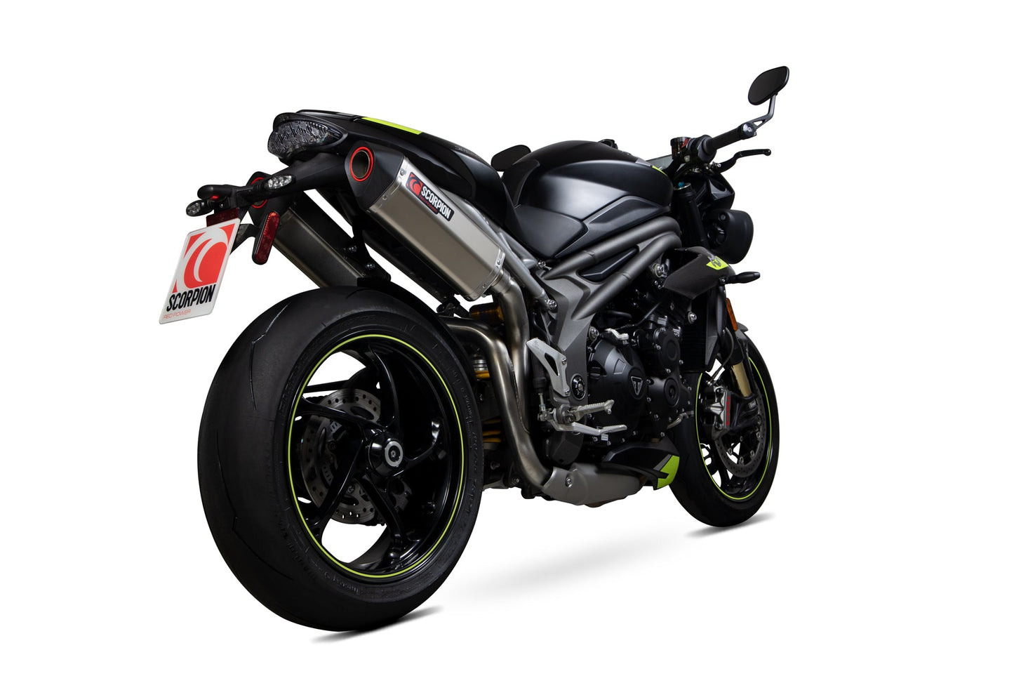 Scorpion RTR88TEO Triumph Speed Triple Serket Parallel Slip-On (Pair) - Titanium Sleeve | ML Performance UK UK