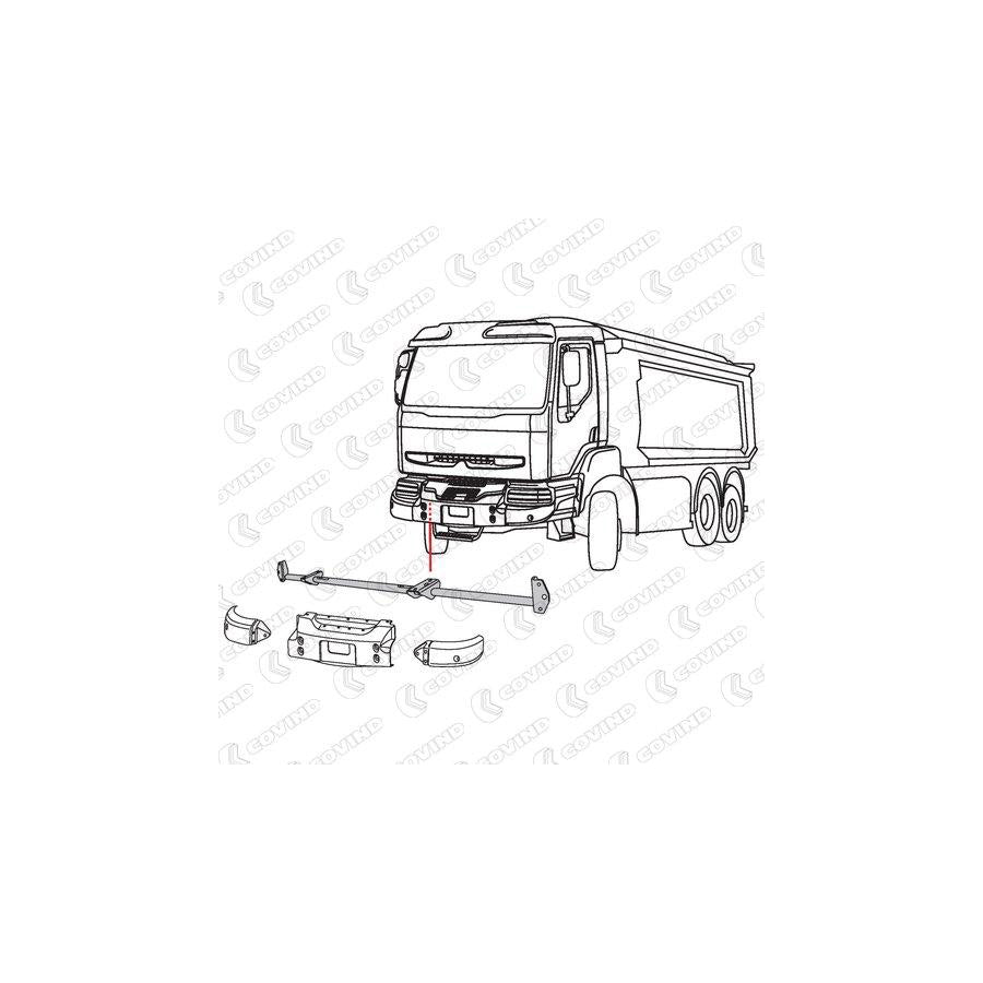 Covind Ker/105 Mounting Bracket, Bumper