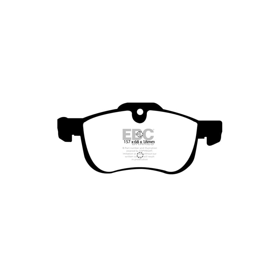 EBC PDKF1275 Mg Rover Ultimax Front Brake Pad & Plain Disc Kit - ATE Caliper 2 | ML Performance UK Car Parts