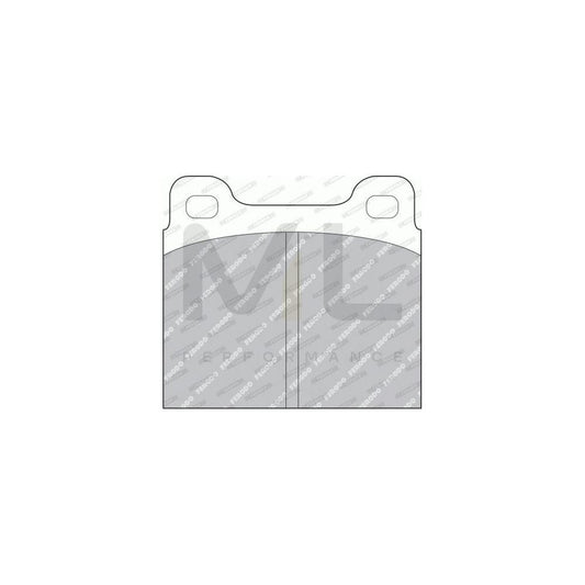 Ferodo Premier FDB2H Brake Pad Set Not Prepared for Wear Indicator