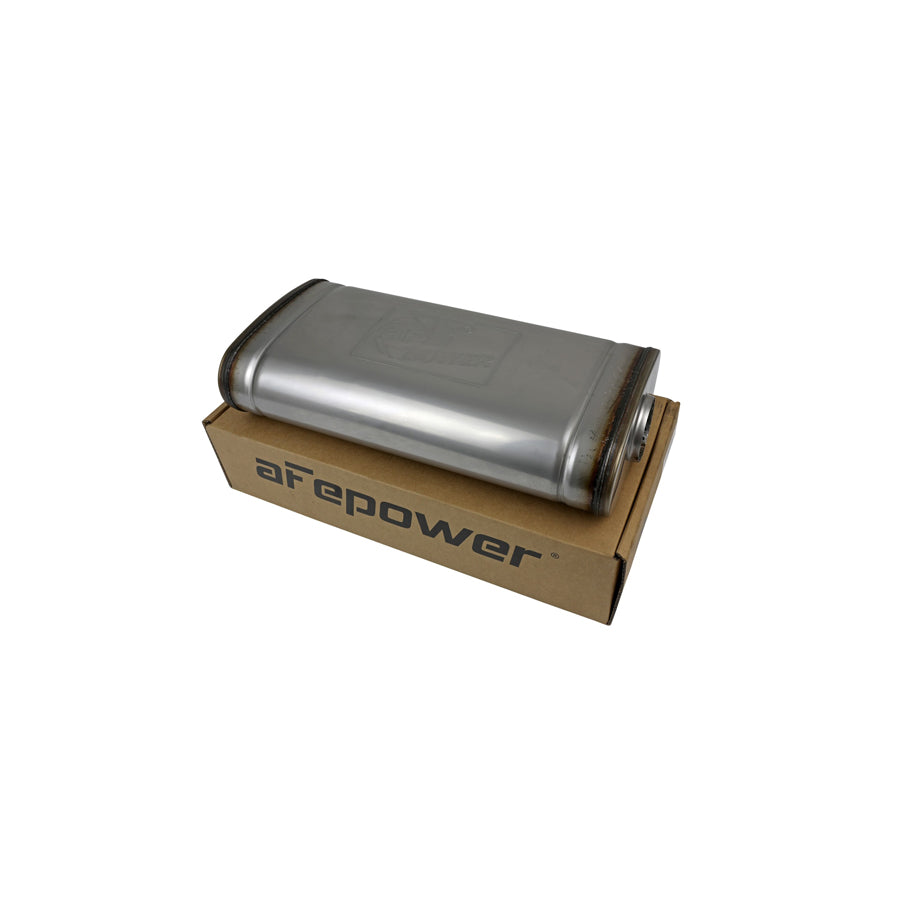 aFe 49M30019 2-1/2 IN ID Center/Offset x 9 IN W x 4 IN H x 18 IN L - Oval Body Muffler