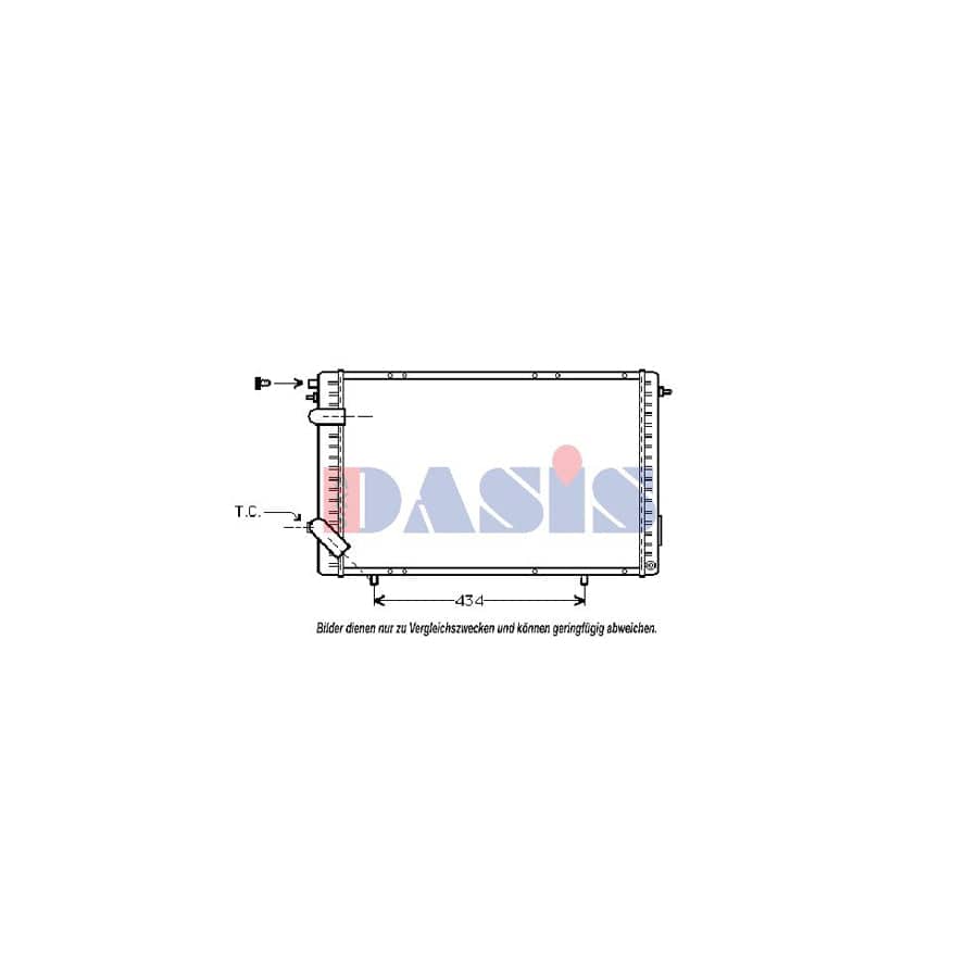 AKS Dasis 180530N Engine Radiator