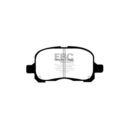 EBC DP1195 Toyota Corolla Ultimax Front Brake Pads - Akebono Caliper 2 | ML Performance UK Car Parts