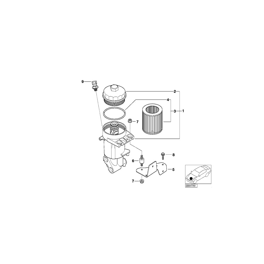Genuine BMW 11421407780 E52 Holder (Inc. AlpinaV8 & Z8)