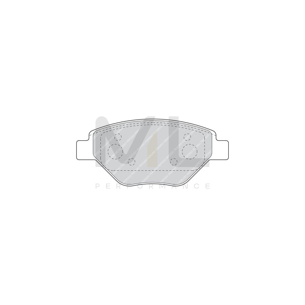 Ferodo Premier FDB1409 Brake Pad Set for Renault Megane Not Prepared for Wear Indicator, With Accessories