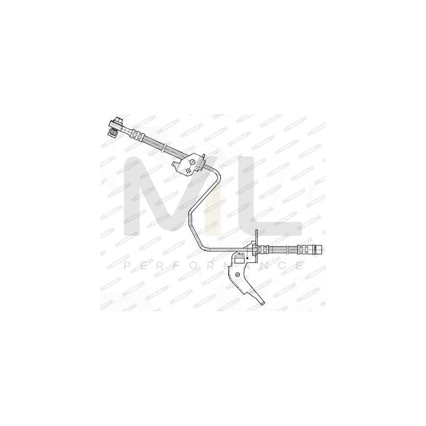 Ferodo FHY2605 Brake Hose 530mm, Ø10