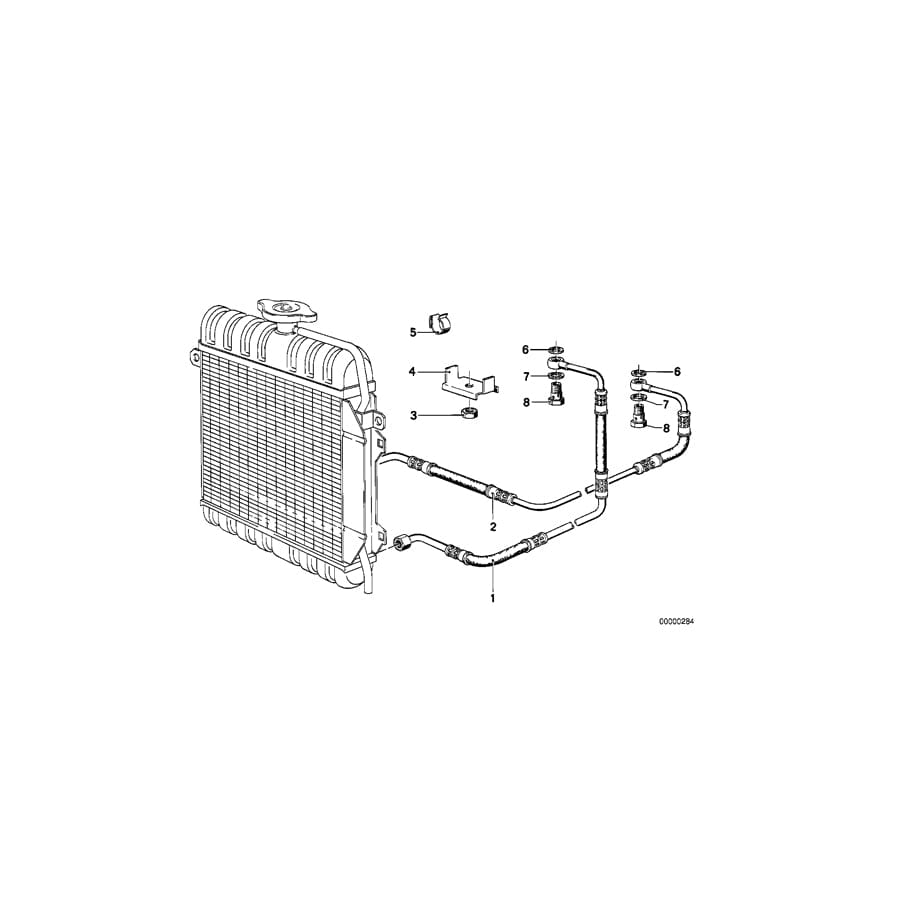 Genuine BMW 17221116385 E21 Return Pipe (Inc. 320, 318 & 320i)