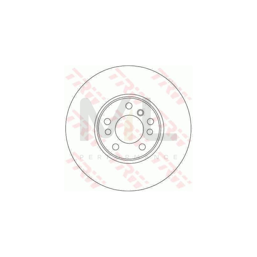 TRW DF4187 Brake Disc Vented, High-carbon  - 1 piece