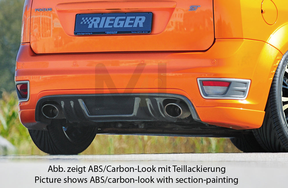 Rieger 00034148 Ford Focus 2 ST Rear Diffuser 6 | ML Performance UK Car Parts