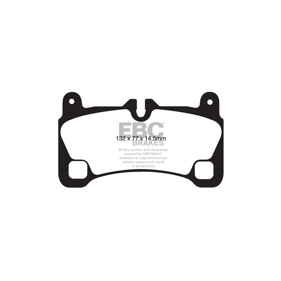 EBC PD06KR442 Audi Q7 Greenstuff Rear Brake Pad & USR Disc Kit - Brembo Caliper 2 | ML Performance UK Car Parts