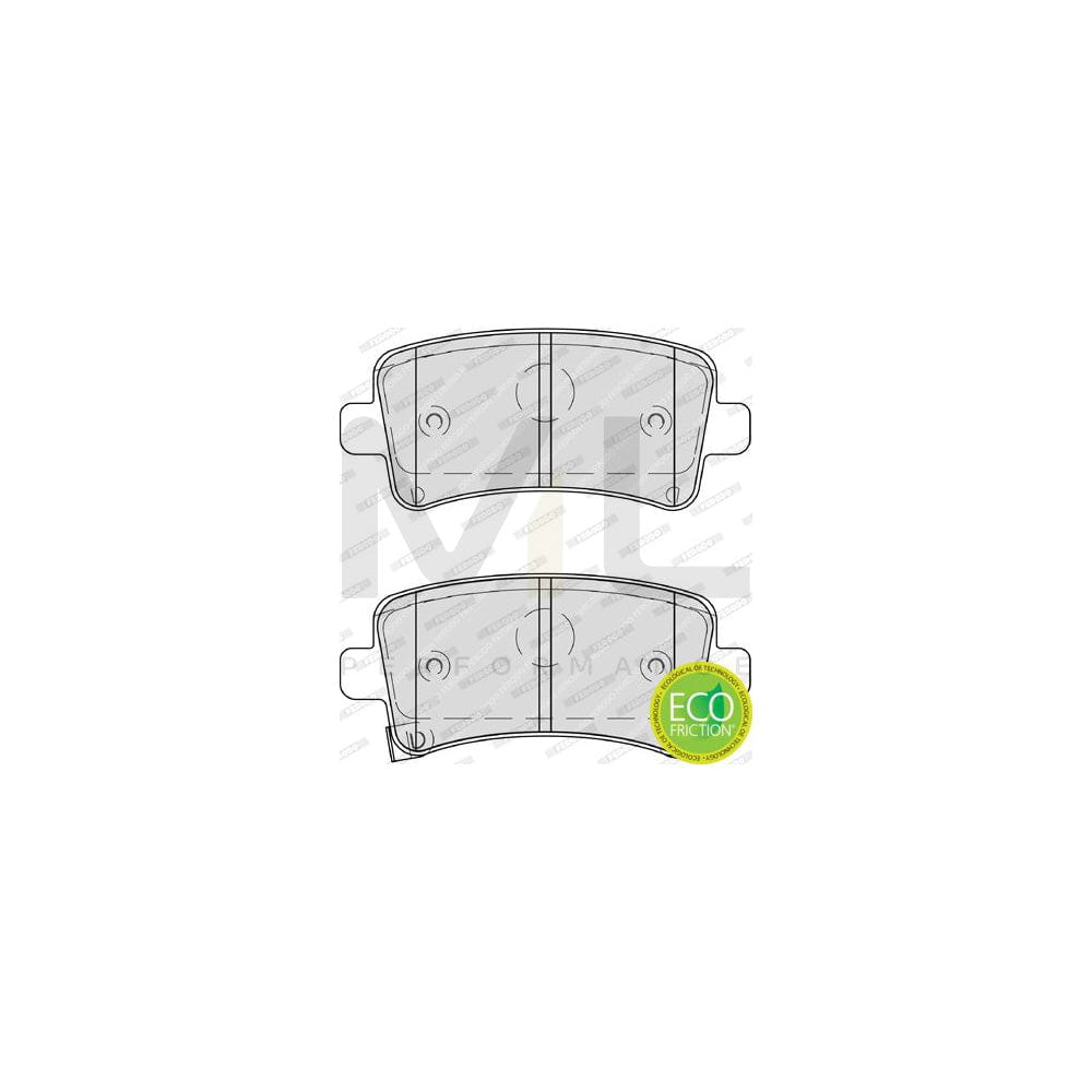 Ferodo Premier Eco Friction FDB4209 Brake Pad Set With Acoustic Wear Warning, With Accessories