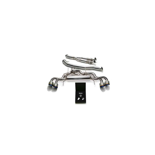 Armytrix NI35S-BF NI35S-BQS12B Valvetronic 102mm Exhaust System Nissan GT-R R35 2009-2021 with Quad Blue Coated 5"