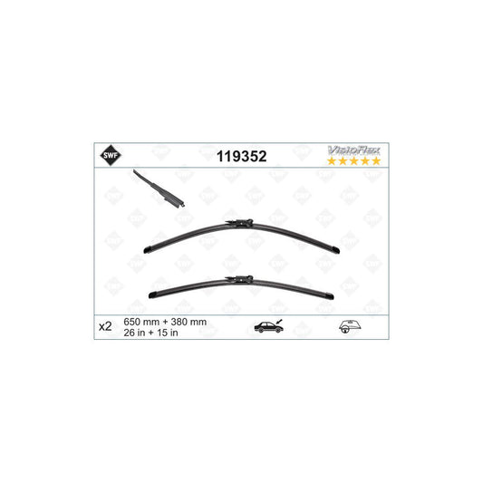 Swf Visioflex 119352 Wiper Blade For Chevrolet Aveo