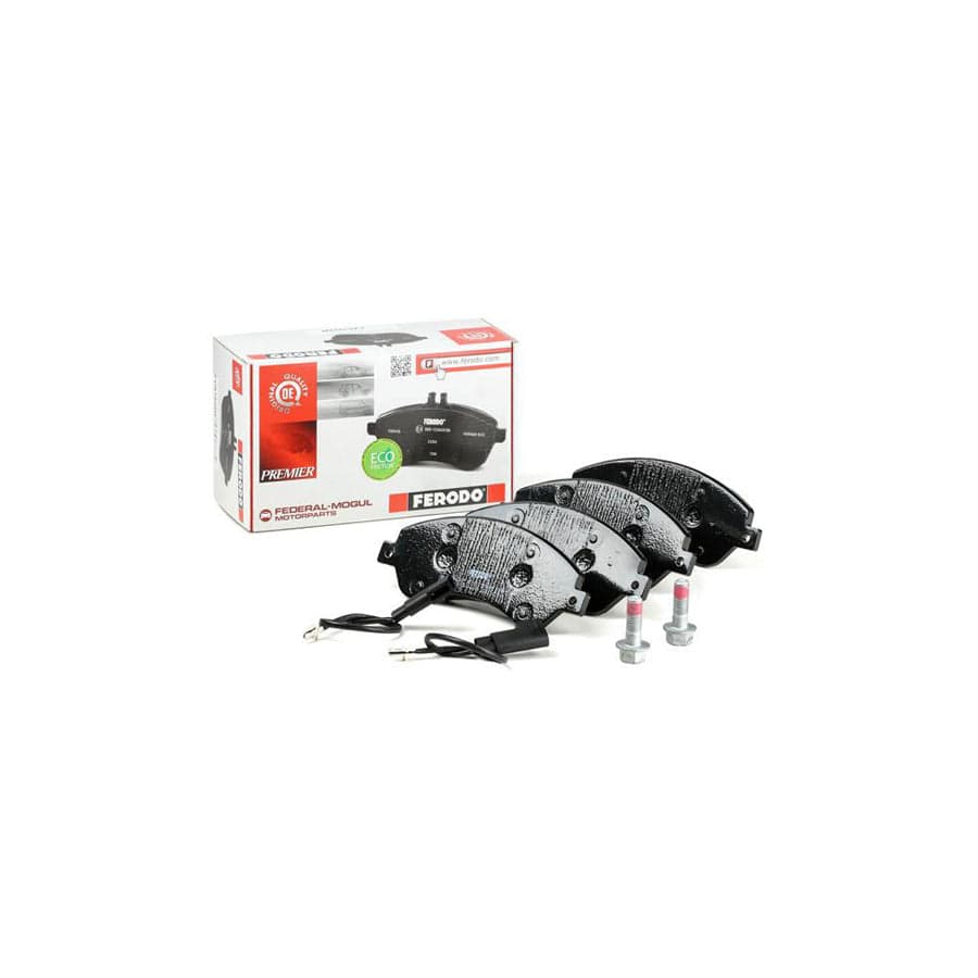Ferodo FVR1929W Brake Pad Set for Ford Transit Premier, Incl. Wear Warning Contact, With Brake Caliper Screws