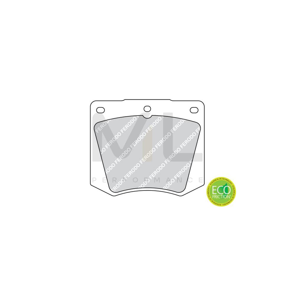 Ferodo Premier Eco Friction FDB1284 Brake Pad Set Not Prepared for Wear Indicator, Without Accessories