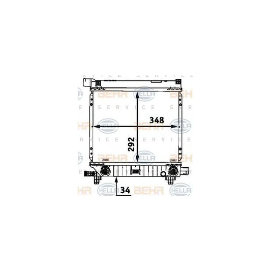 Hella 8MK 376 712-164 Engine Radiator