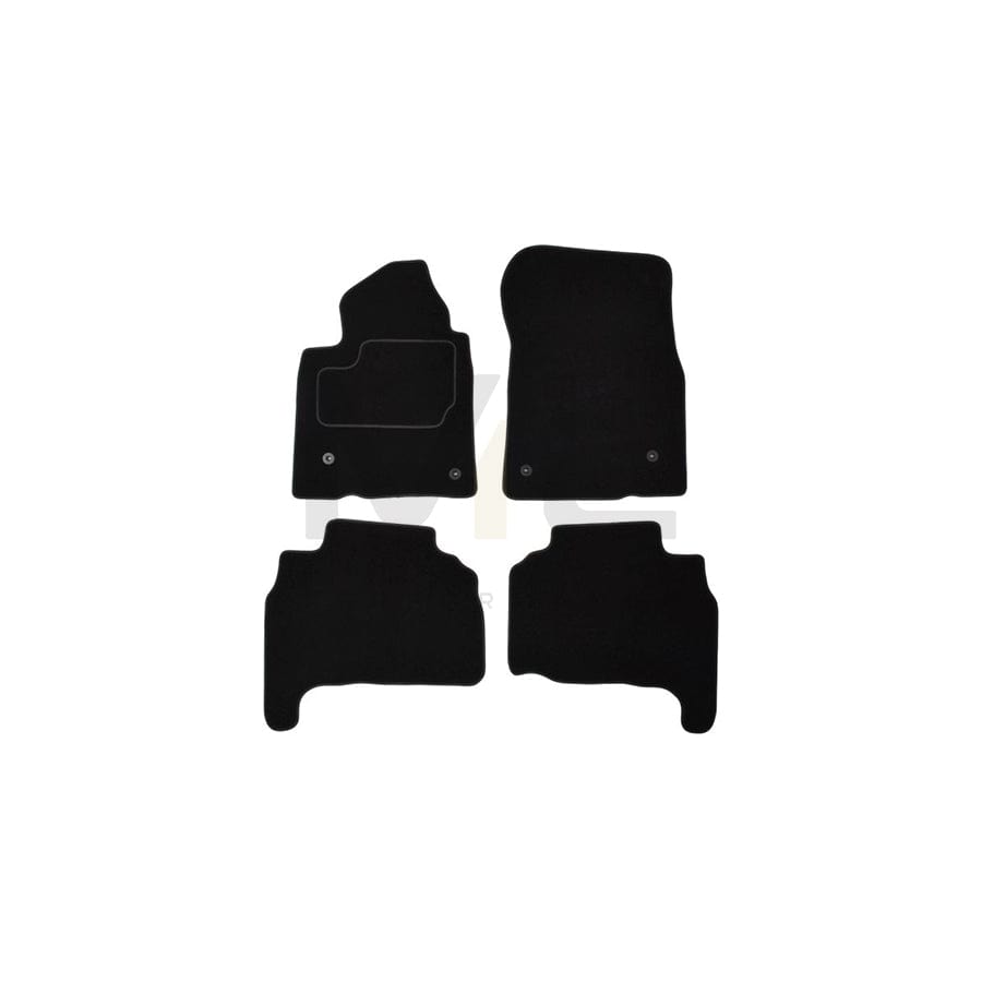 MAMMOOTH A041 TOY215 PRM 01 Floor mat set for TOYOTA Land Cruiser 200 (J200) Textile, Front and Rear, Quantity: 4, Black