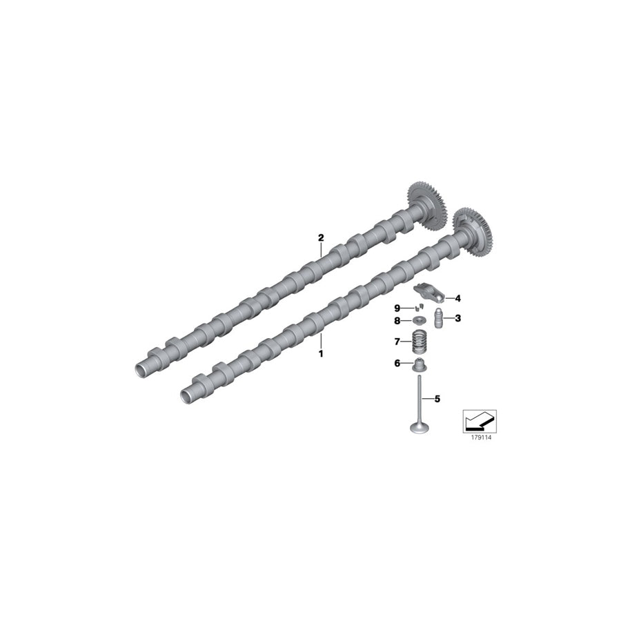 Genuine BMW 11318570129 G32 G30 G15 Inlet Camshaft (Inc. X6 M50dX, 330d & 730LdX)