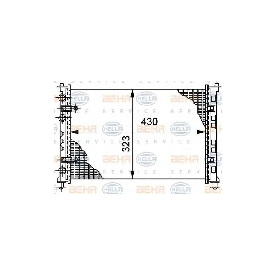 Hella 8MK 376 712-081 Engine Radiator
