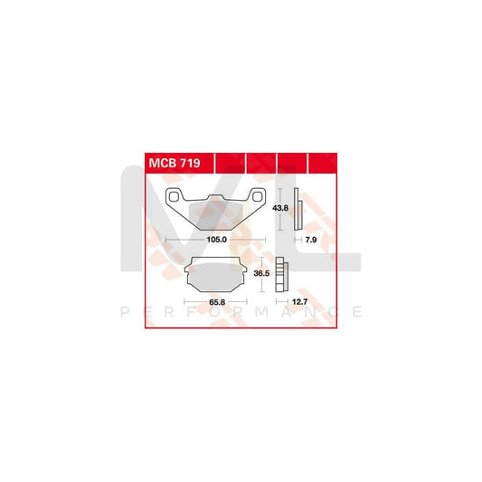 TRW Organic Allround Mcb719 Brake Pad Set