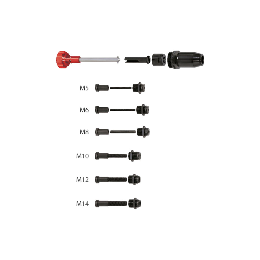 Gys 066076 Set Of 6 Tie Rods For Fitting Threaded Inserts M5 - M14 Car Body Accessories