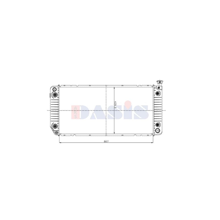 AKS Dasis 520143N Engine Radiator for Cadillac Escalade I (Gmt400)