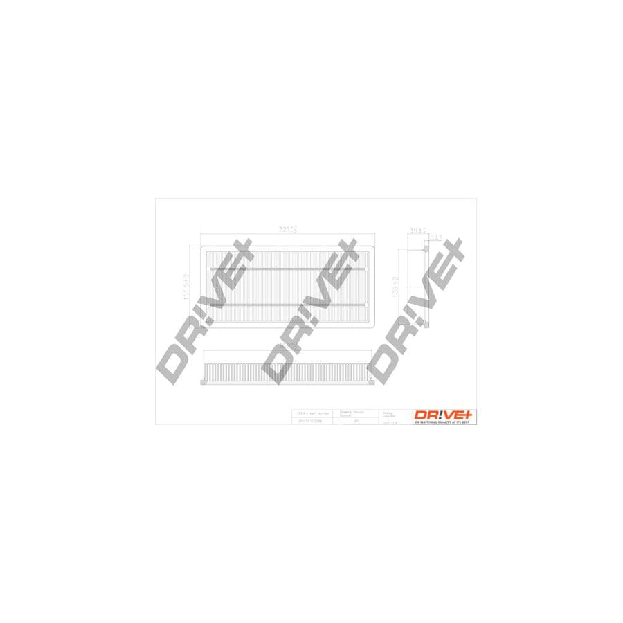 Dr!Ve+ Dp1110.10.0099 Air Filter