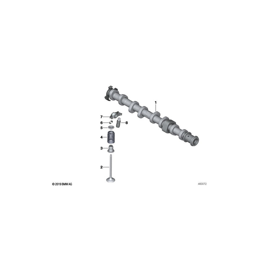 Genuine BMW 11318629236 G06 F55 F44 Camshaft Exhaust (Inc. Z4 20i, X1 25iX & 530i)