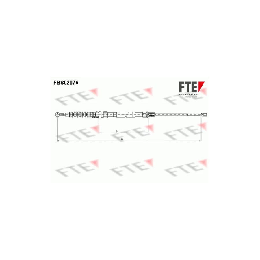 FTE Fbs02076 Hand Brake Cable
