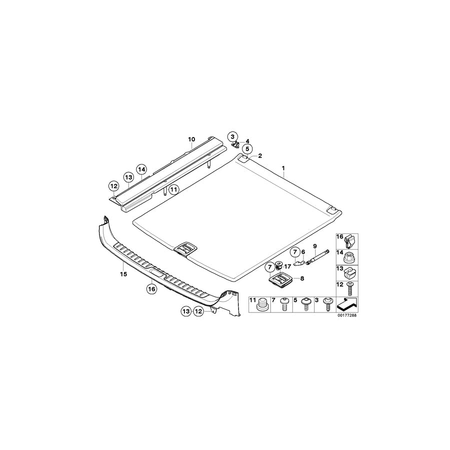 Genuine BMW 51477253827 E71 Floor Carpet, Luggage Compartment SAVANNABEIGE (Inc. X6 30dX, X6 40dX & X6 M50dX)