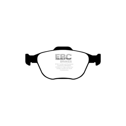 EBC PD06KF259 Ford Focus Mk1 Greenstuff Front Brake Pad & USR Disc Kit - Girling/TRW Caliper 2 | ML Performance UK Car Parts